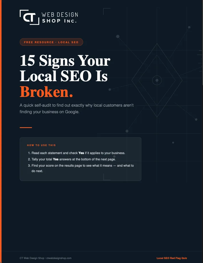 15 Signs Your Local SEO Is Broken quiz cover